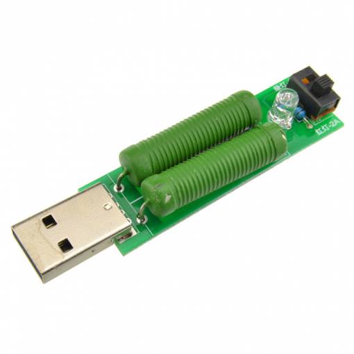 Foto - USB zátěžový rezistor 1A, 2A (5W a 10W)
