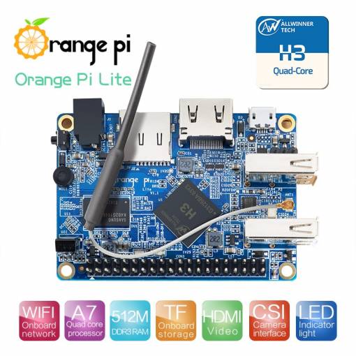 Foto - Orange Pi Lite H3 Quad-core 1.2GHz, WIFI, 512M RAM Ubuntu Linux Android mini PC Raspberry Pi 2 Kompatibilní