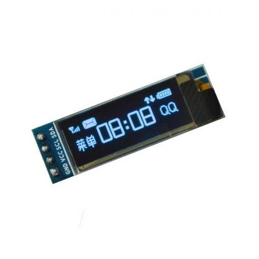 Foto - IIC I2C OLED displej pro IOT Arduino Raspbery 0.91" - Modrý, 128 x 32 3,3V 5V