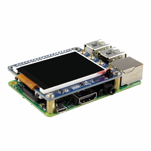 Foto - Raspberry Displej Pi 2 3 3B/2B/B+, 2.2" TFT LCD HAT