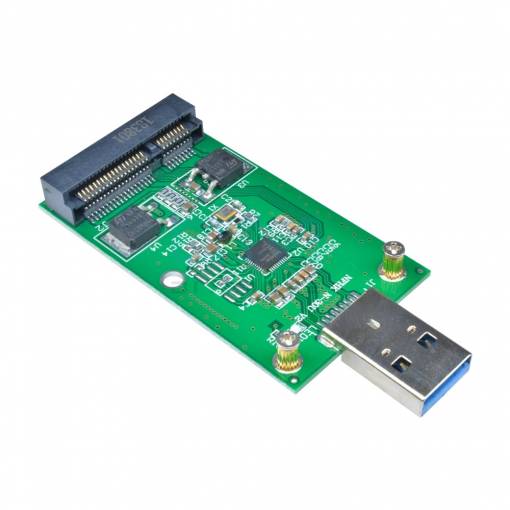 Foto - Adaptér datového přenosu USB 3.0 na mSATA
