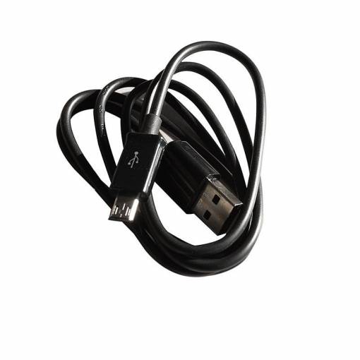 Foto - Micro USB datový kabel pro mobilní zařízení - Černý, 1 metr