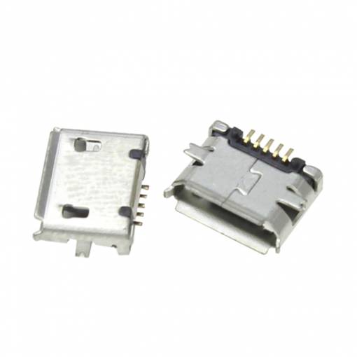Foto - Micro USB B - 5 pin SMT socket, DPS konektor