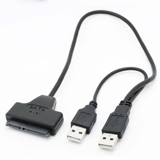 Foto - Adaptér SATA 7 + 15 pin 22 na USB 2.0 pro 2.5" HDD