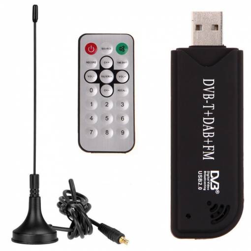 Foto - USB TV RTL2832U+R820T Tuner DVB-T SDR+DAB+FM HDTV