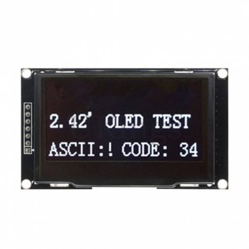 Foto - SPI OLED LCD 2,42" displej 128x64 Bílý