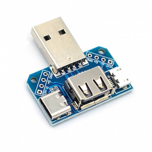 Foto - Deska na testování USB, micro USB, USB-C
