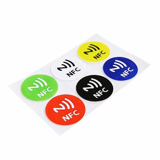 Foto - Sada 6 barevných NFC tagů