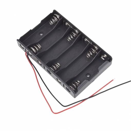 Foto - Bateriový box pro šest baterií AA 1,5V - 1 kus